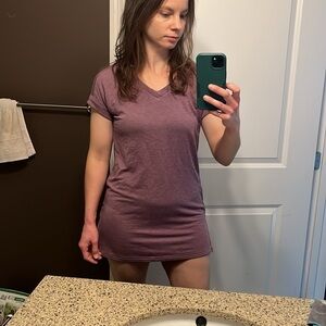 Hyba active wear dusty Purple tunic, fits like a small